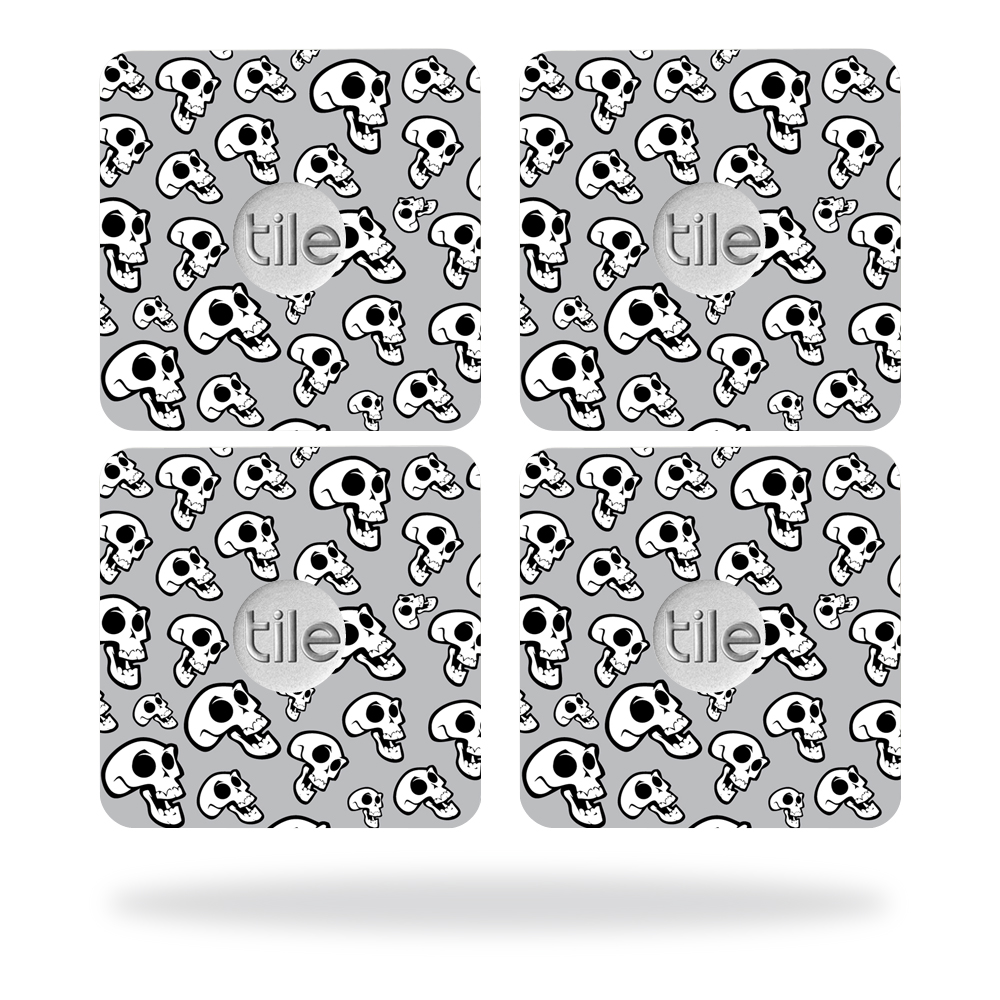 Picture of MightySkins TILESL2-Laughing Skulls Skin for Tile Slim Key Finder Wrap Cover - Laughing Skulls - Pack of 4