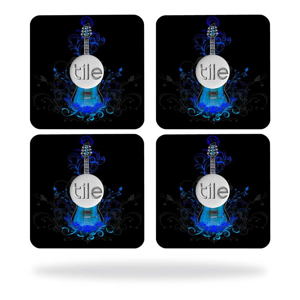 Picture of MightySkins TILESL2-Guitar Skin for Tile Slim Key Finder Wrap Cover - Guitar - Pack of 4