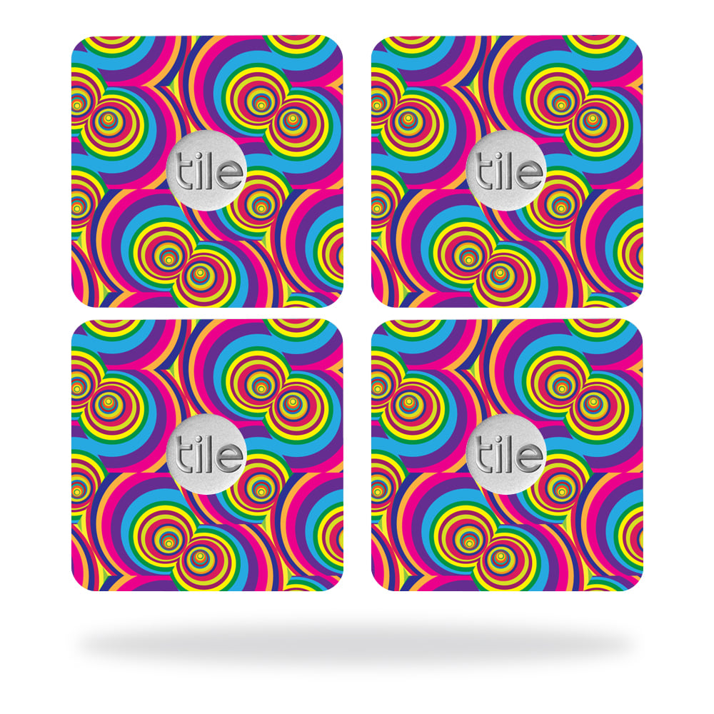 Picture of MightySkins TILESL2-Groovy 60s Skin for Tile Slim Key Finder Wrap Cover - Groovy 60s - Pack of 4