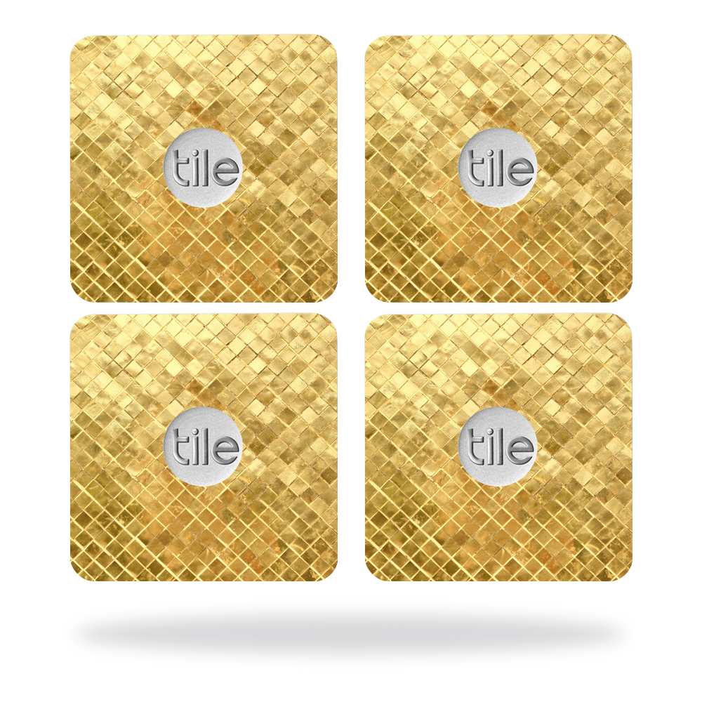 Picture of MightySkins TILESL2-Gold Tiles Skin for Tile Slim Key Finder Wrap Cover - Gold Tiles - Pack of 4
