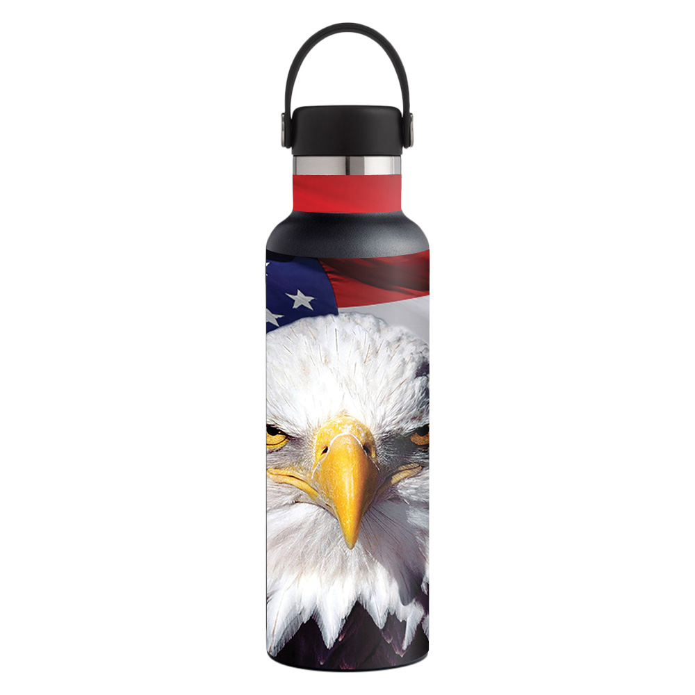 Picture of MightySkins HFST21-America Strong Skin for Hydro Flask 21 oz Standard Mouth - America Strong