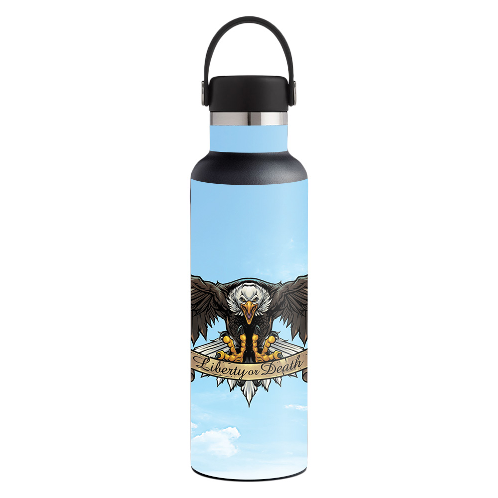 Picture of MightySkins HFST21-American Eagle Sky Skin for Hydro Flask 21 oz Standard Mouth - American Eagle Sky