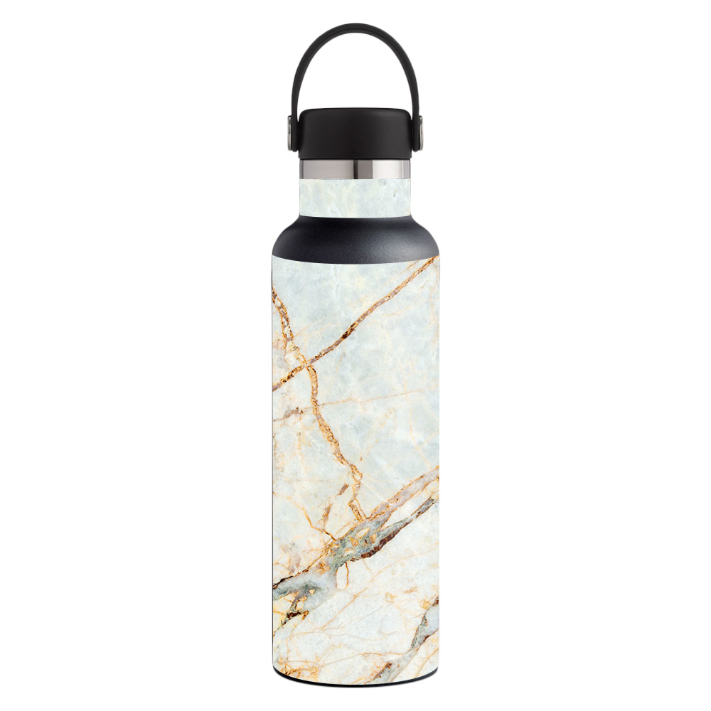 Picture of MightySkins HFST21-Antique Marble Skin for Hydro Flask 21 oz Standard Mouth - Antique Marble
