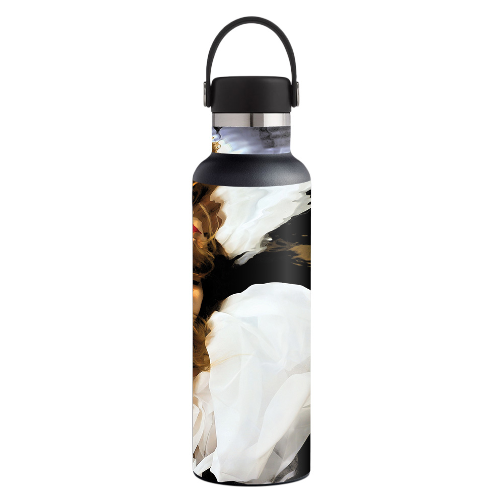 Picture of MightySkins HFST21-Aqua Angel Skin for Hydro Flask 21 oz Standard Mouth - Aqua Angel