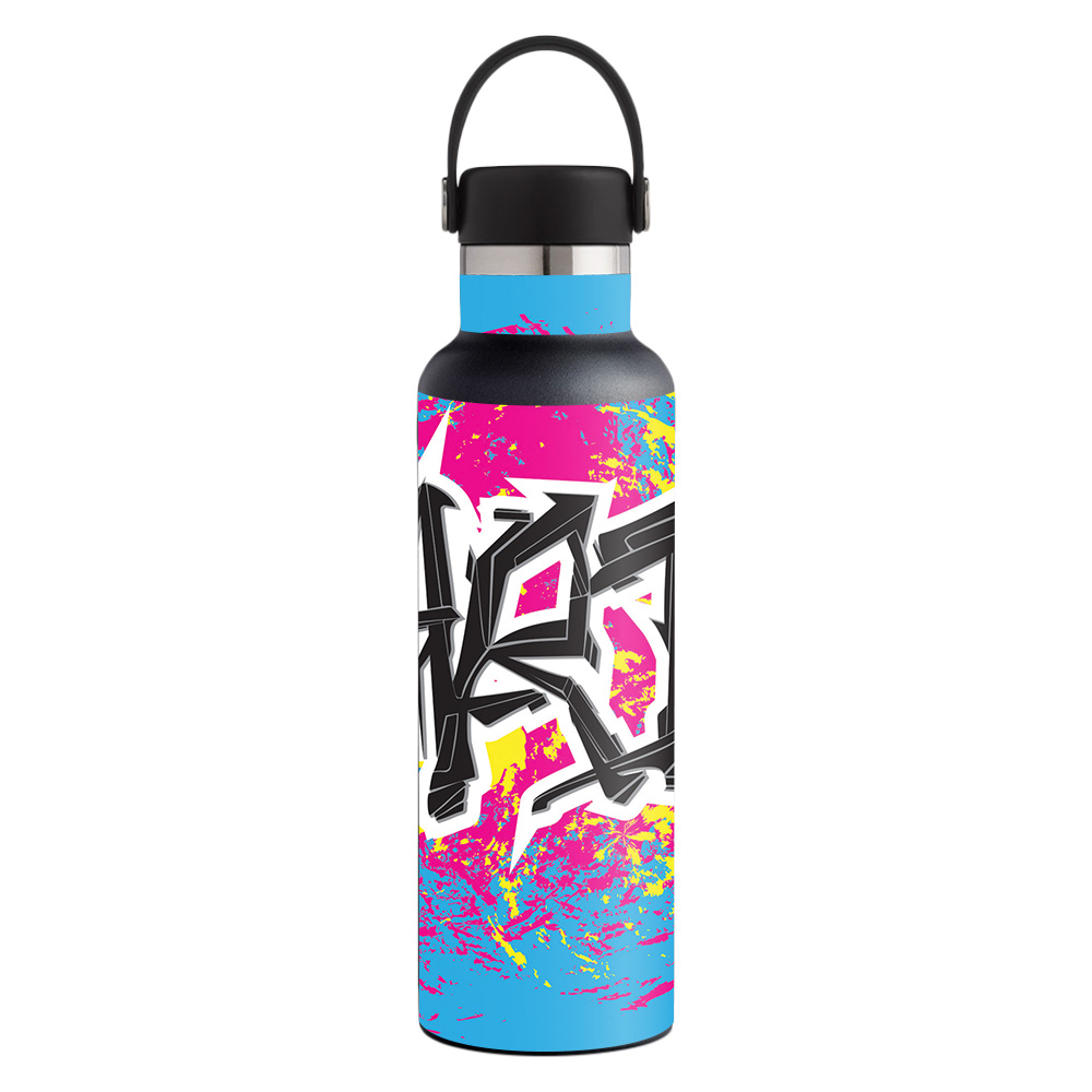 Picture of MightySkins HFST21-Art Graffiti Skin for Hydro Flask 21 oz Standard Mouth - Art Graffiti