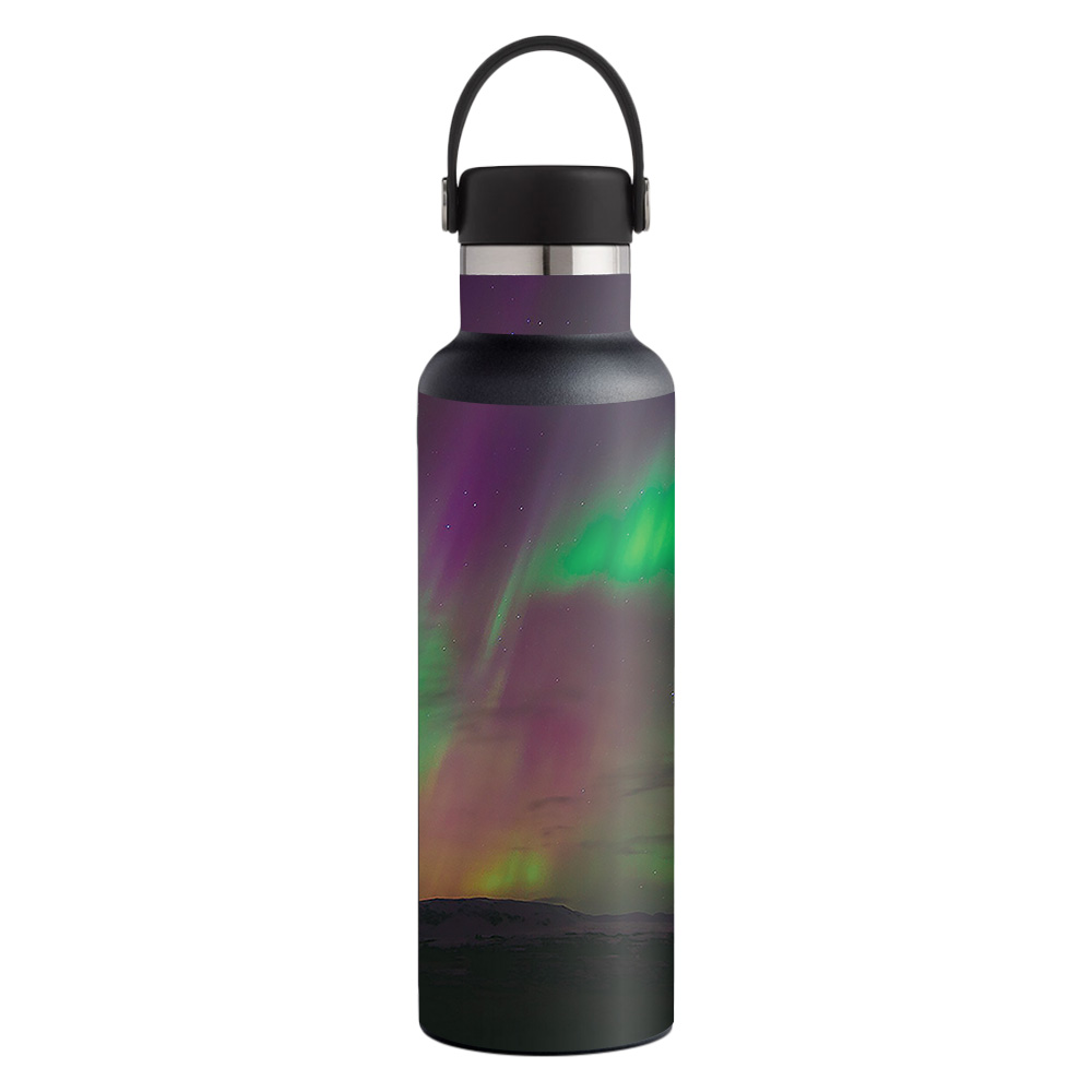 Picture of MightySkins HFST21-Aurora Borealis Skin for Hydro Flask 21 oz Standard Mouth - Aurora Borealis