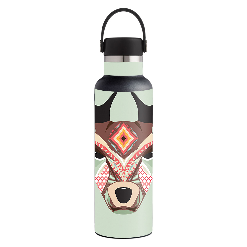 Picture of MightySkins HFST21-Aztec Deer Skin for Hydro Flask 21 oz Standard Mouth - Aztec Deer