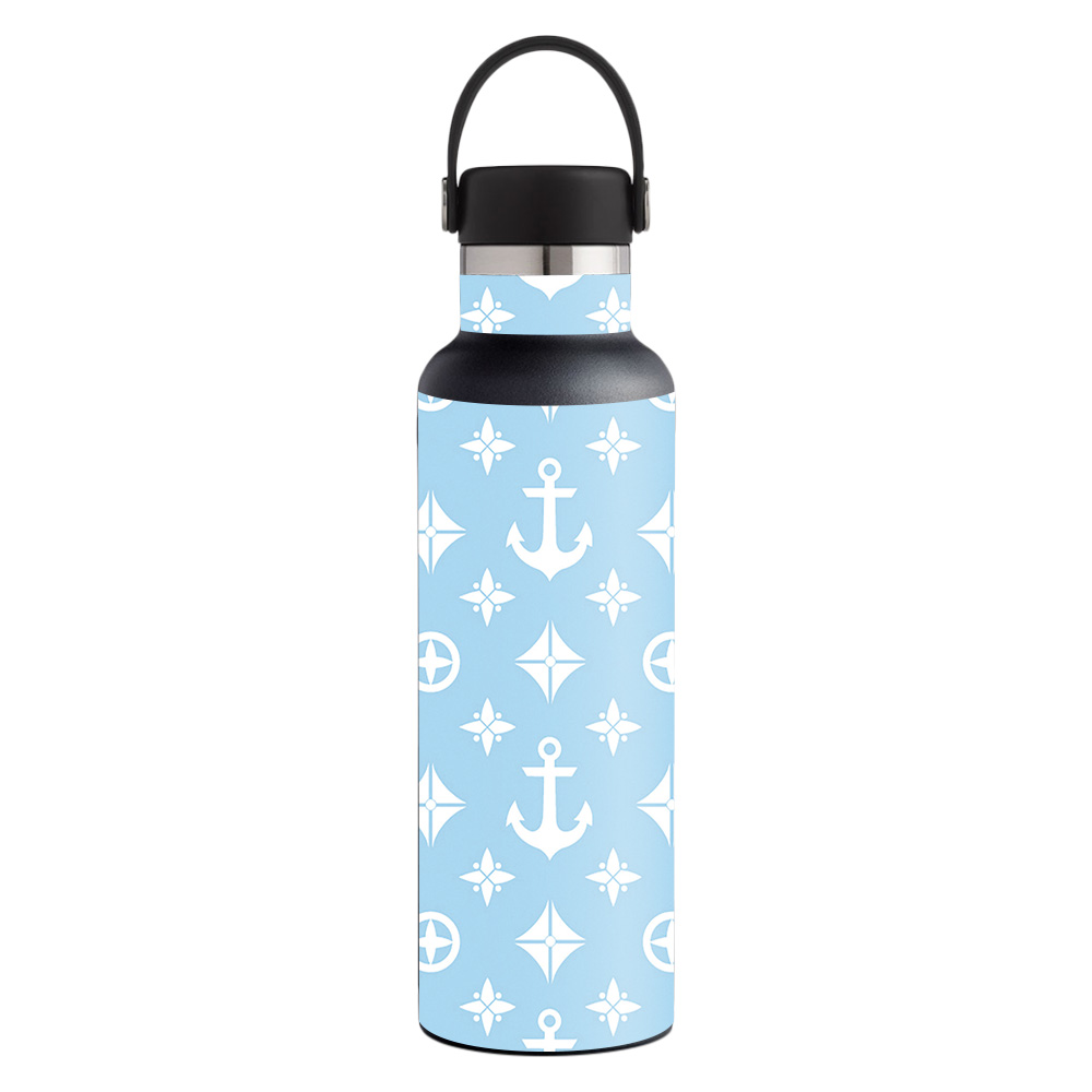 Picture of MightySkins HFST21-Baby Blue Designer Skin for Hydro Flask 21 oz Standard Mouth - Baby Blue Designer