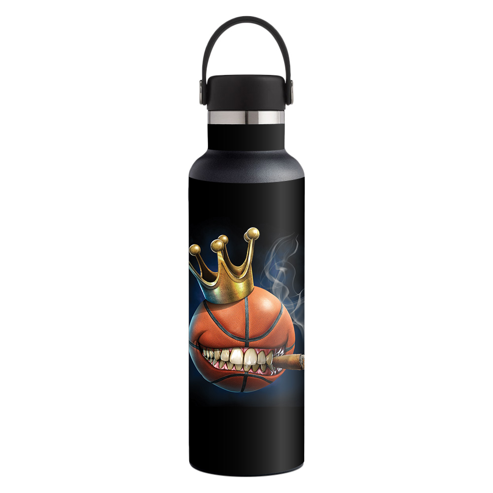 Picture of MightySkins HFST21-Basketball King Skin for Hydro Flask 21 oz Standard Mouth - Basketball King