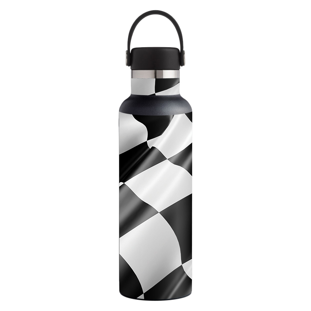 Picture of MightySkins HFST21-Race Flag Skin for Hydro Flask 21 oz Standard Mouth - Race Flag