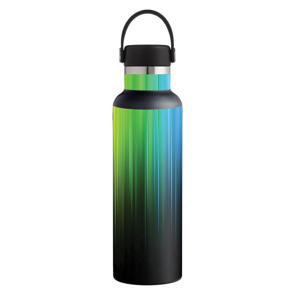Picture of MightySkins HFST21-Rainbow Streaks Skin for Hydro Flask 21 oz Standard Mouth - Rainbow Streaks
