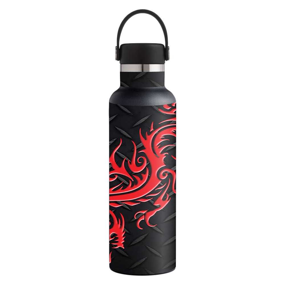 Picture of MightySkins HFST21-Red Dragon Skin for Hydro Flask 21 oz Standard Mouth - Red Dragon