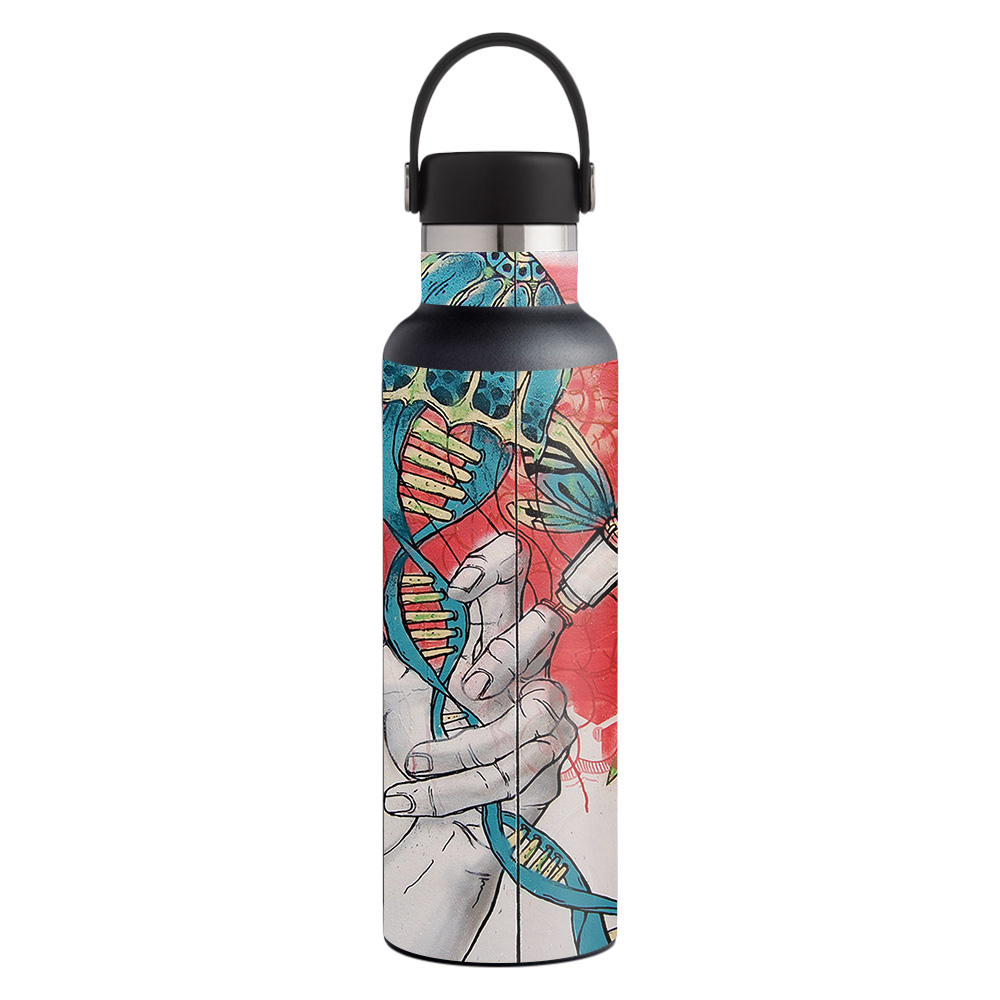 Picture of MightySkins HFST21-Red Grasp Skin for Hydro Flask 21 oz Standard Mouth - Red Grasp