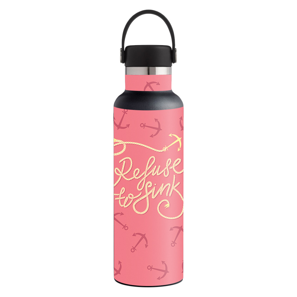 Picture of MightySkins HFST21-Refuse To Sink Skin for Hydro Flask 21 oz Standard Mouth - Refuse to Sink