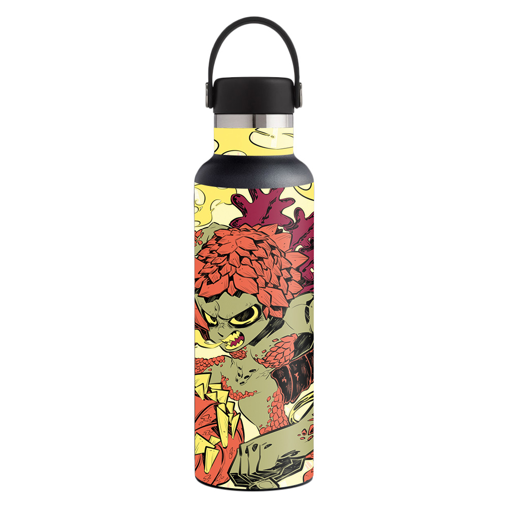 Picture of MightySkins HFST21-Reptile Girl Skin for Hydro Flask 21 oz Standard Mouth - Reptile Girl