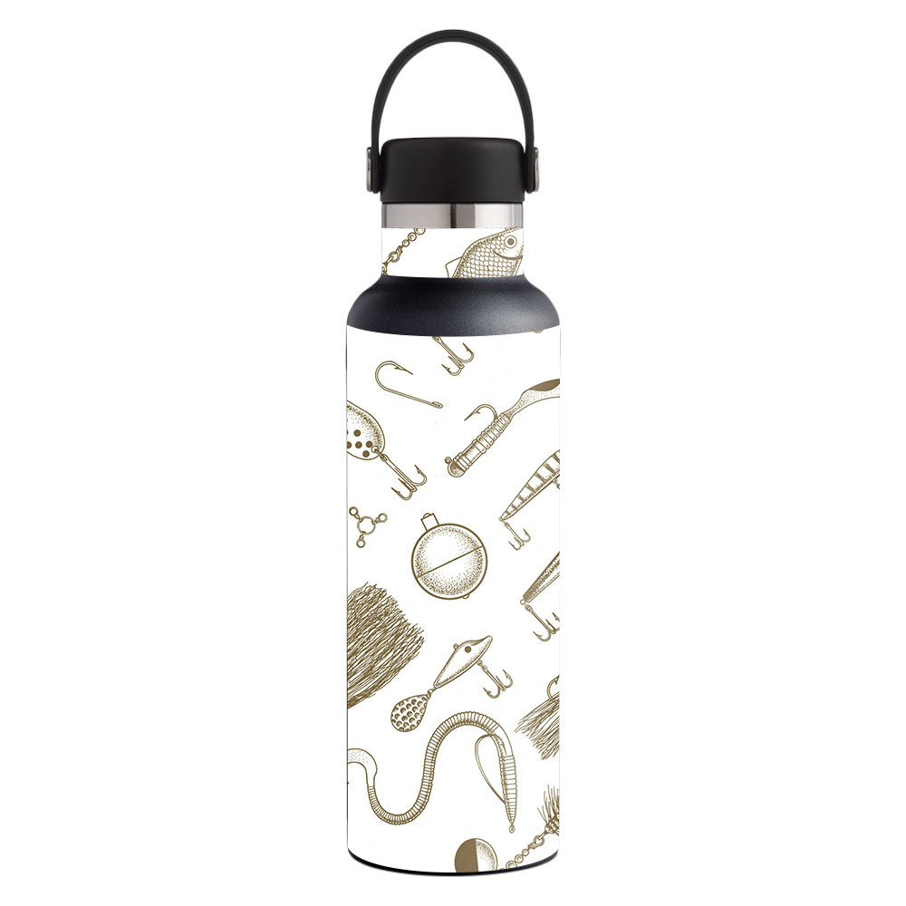 Picture of MightySkins HFST21-Retro Lures Skin for Hydro Flask 21 oz Standard Mouth - Retro Lures