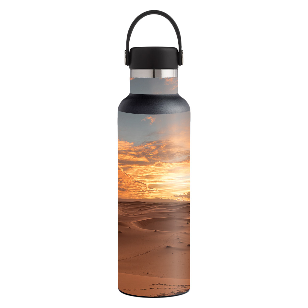 Picture of MightySkins HFST21-Sahara Sunset Skin for Hydro Flask 21 oz Standard Mouth - Sahara Sunset