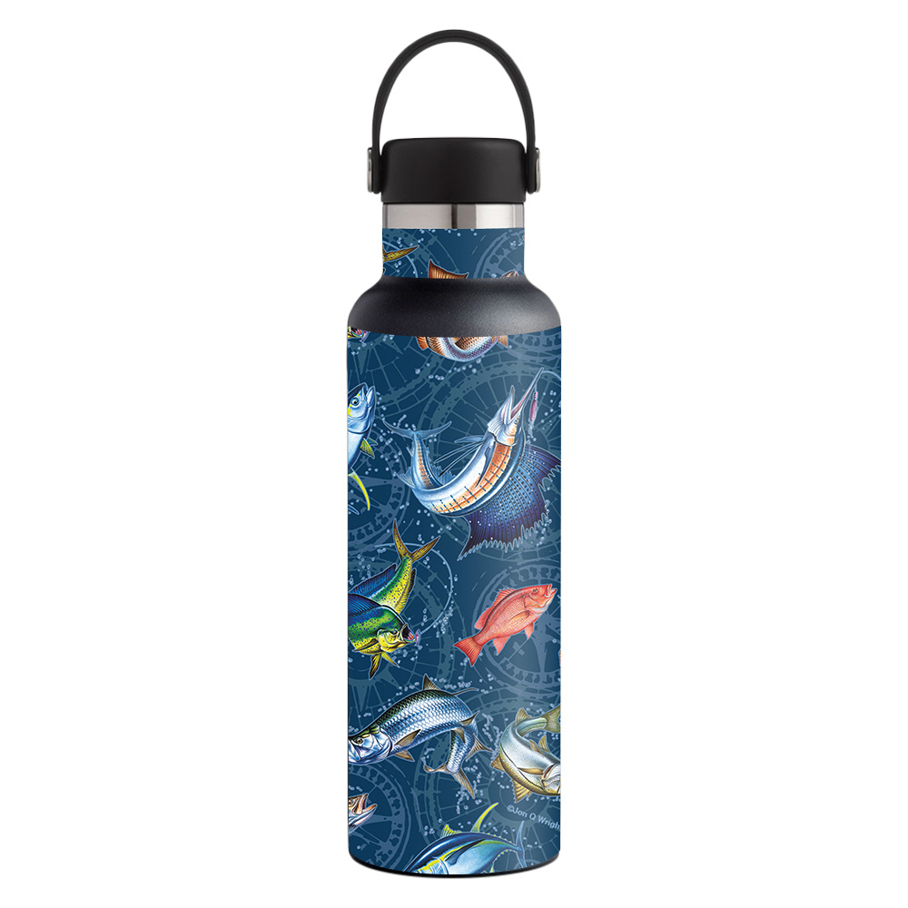 Picture of MightySkins HFST21-Saltwater Compass Skin for Hydro Flask 21 oz Standard Mouth - Saltwater Compass