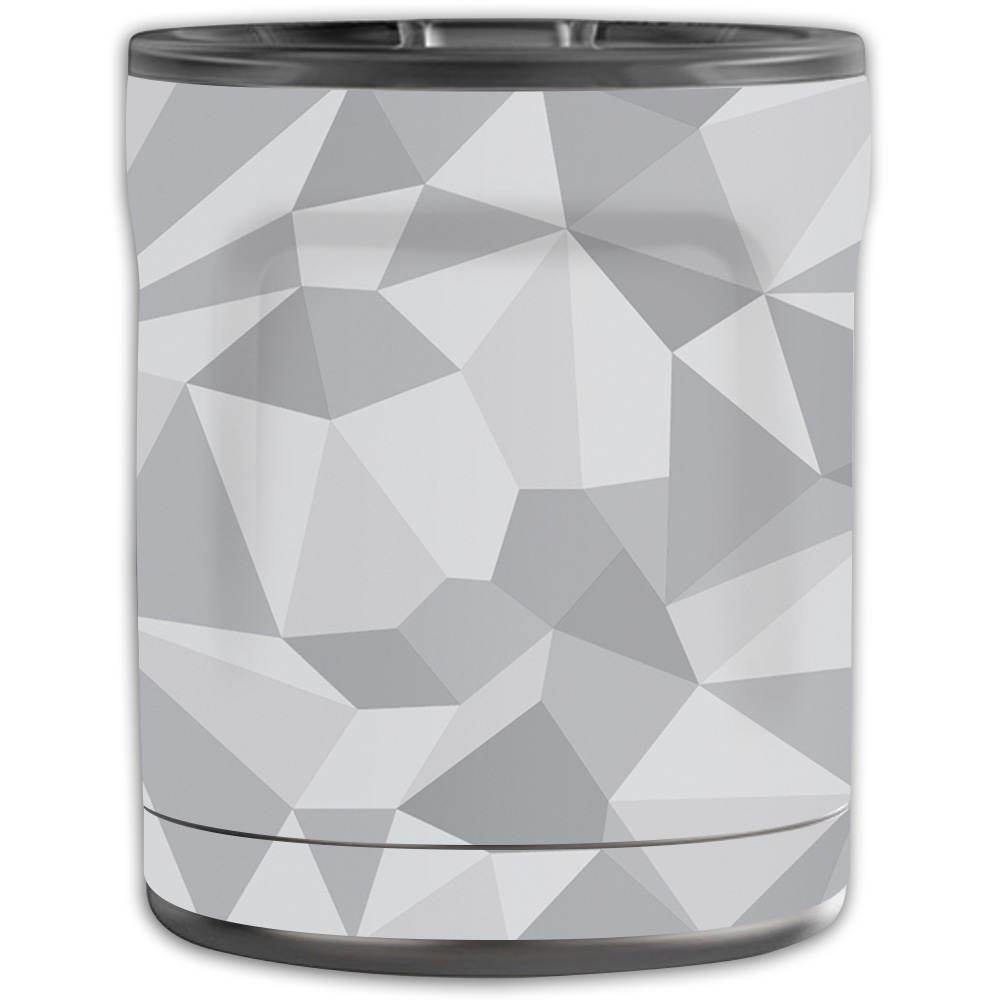 Picture of MightySkins OTEL10-Gray Polygon Skin for Otterbox Elevation Tumbler 10 oz - Gray Polygon