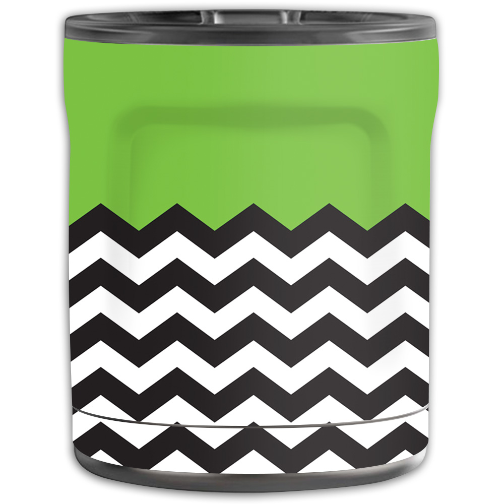 Picture of MightySkins OTEL10-Lime Chevron Skin for Otterbox Elevation Tumbler 10 oz - Lime Chevron
