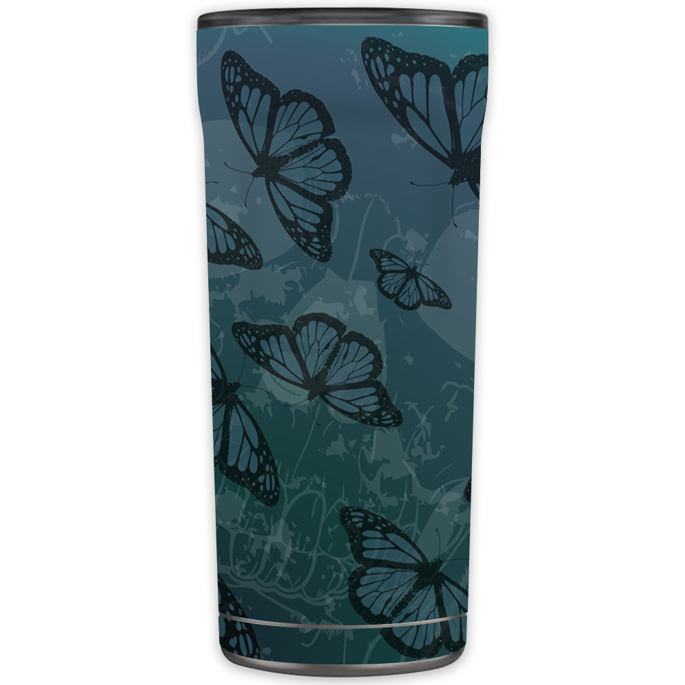 Picture of MightySkins OTEL20-Dark Butterfly Skin for Otterbox Elevation Tumbler 20 oz - Dark Butterfly