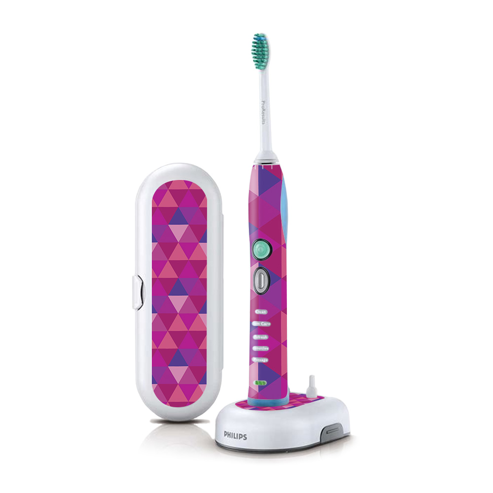 PHSOFX7-Pink Kaleidoscope Skin for Philips Sonicare 7 Series Flexcare Plus Rechargeable - Pink Kaleidoscope -  MightySkins