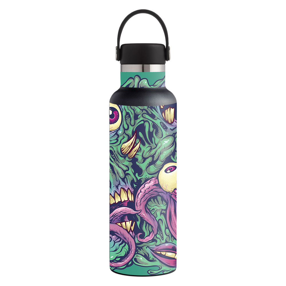 Picture of MightySkins HFST21-Eyes And Teeth Skin for Hydro Flask 21 oz Standard Mouth - Eyes & Teeth
