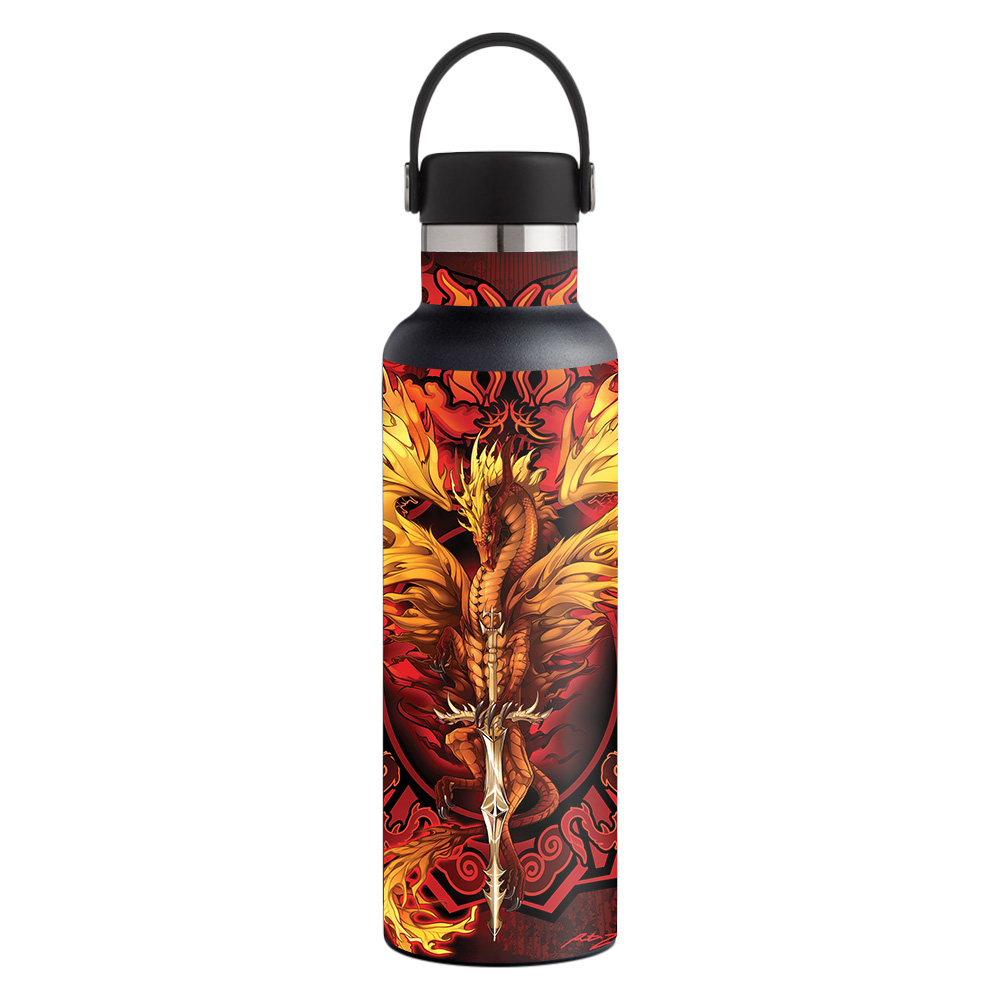 Picture of MightySkins HFST21-Flame Blade Skin for Hydro Flask 21 oz Standard Mouth - Flame Blade
