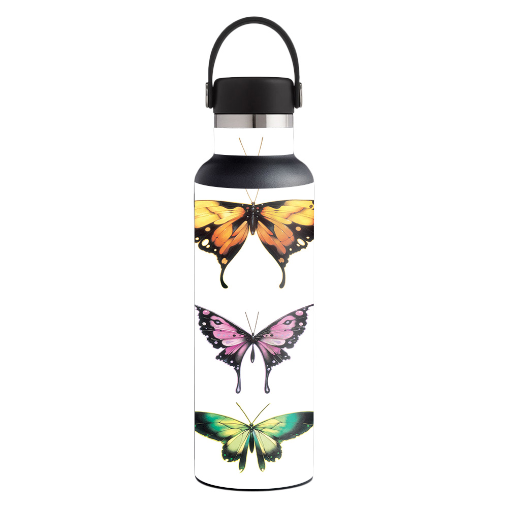 Picture of MightySkins HFST21-Flutter By Skin for Hydro Flask 21 oz Standard Mouth - Flutter By