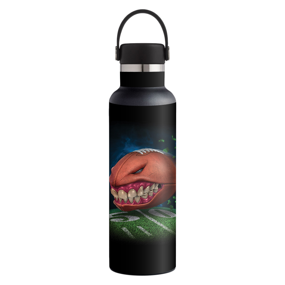 Picture of MightySkins HFST21-Football Monster Skin for Hydro Flask 21 oz Standard Mouth - Football Monster