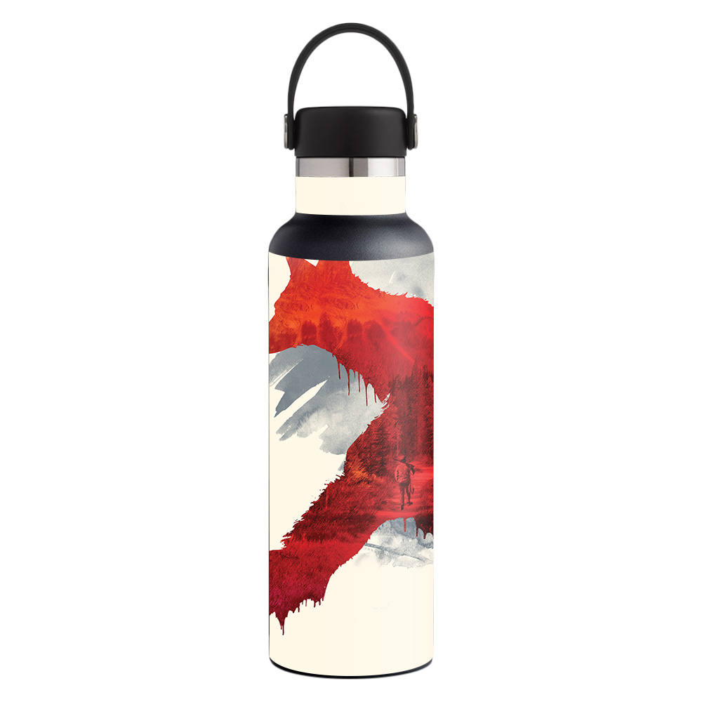 Picture of MightySkins HFST21-Fox Blood Skin for Hydro Flask 21 oz Standard Mouth - Fox Blood