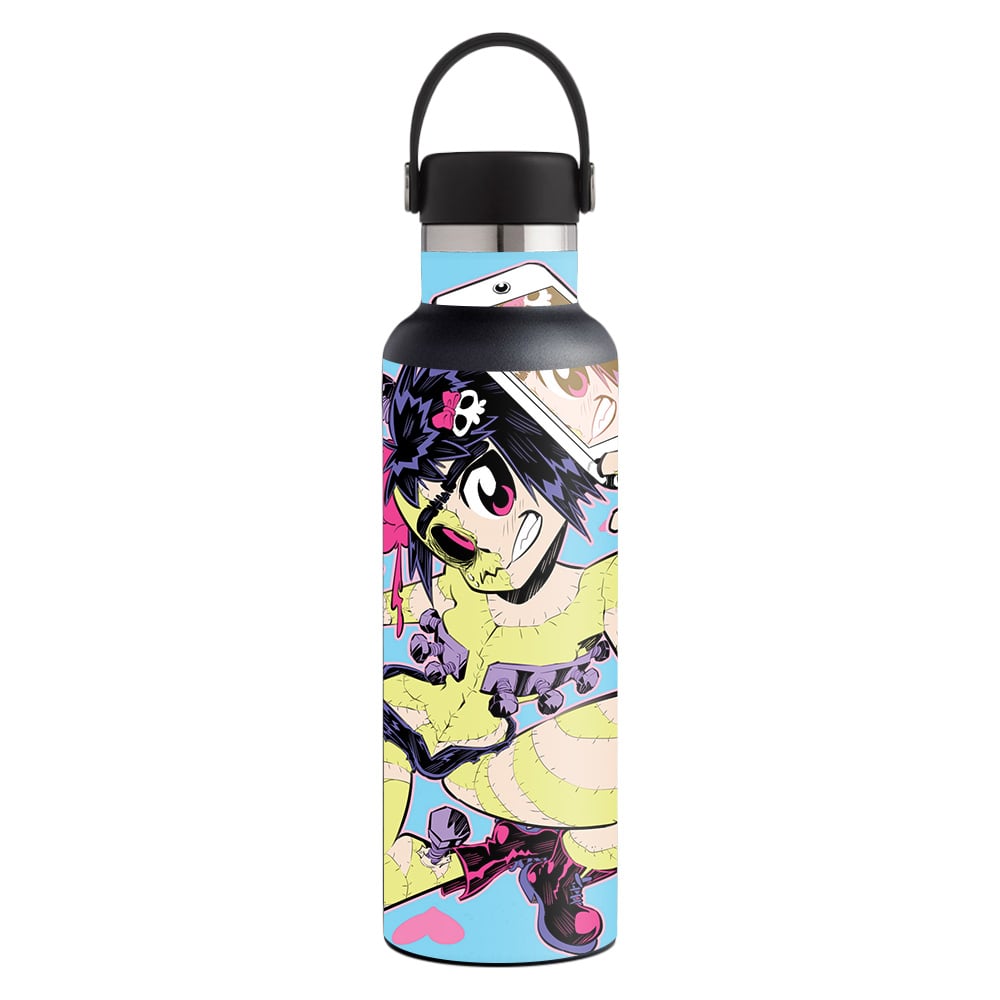 Picture of MightySkins HFST21-Frankenstein Selfie Skin for Hydro Flask 21 oz Standard Mouth - Frankenstein Selfie
