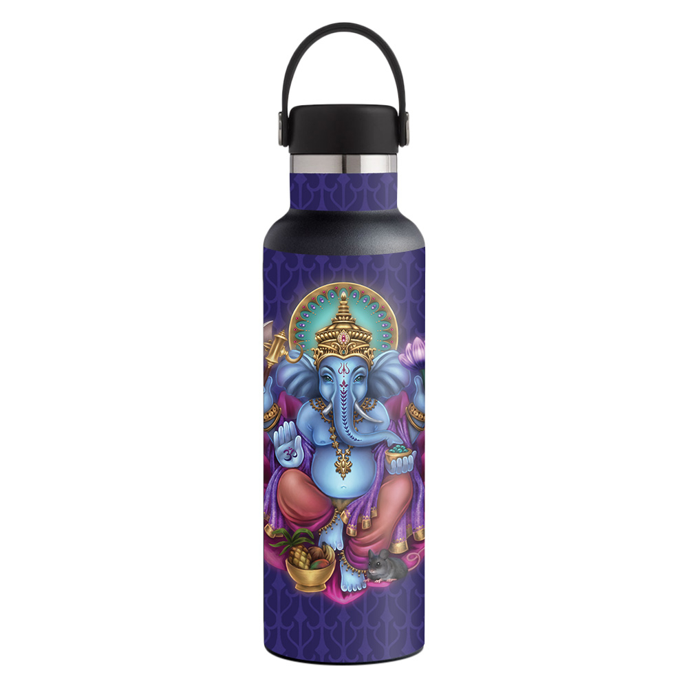 Picture of MightySkins HFST21-Ganesha Elephant Skin for Hydro Flask 21 oz Standard Mouth - Ganesha Elephant