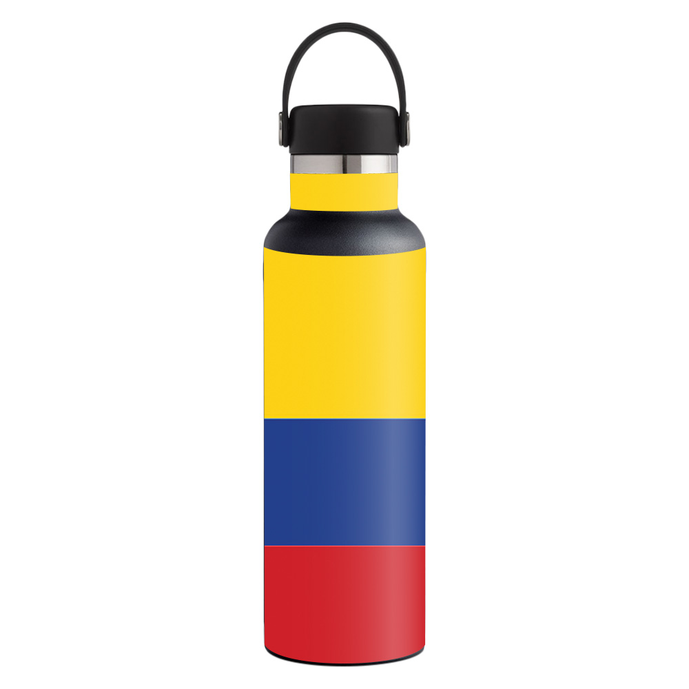 Picture of MightySkins HFST21-Colombian Flag Skin for Hydro Flask 21 oz Standard Mouth - Colombian Flag