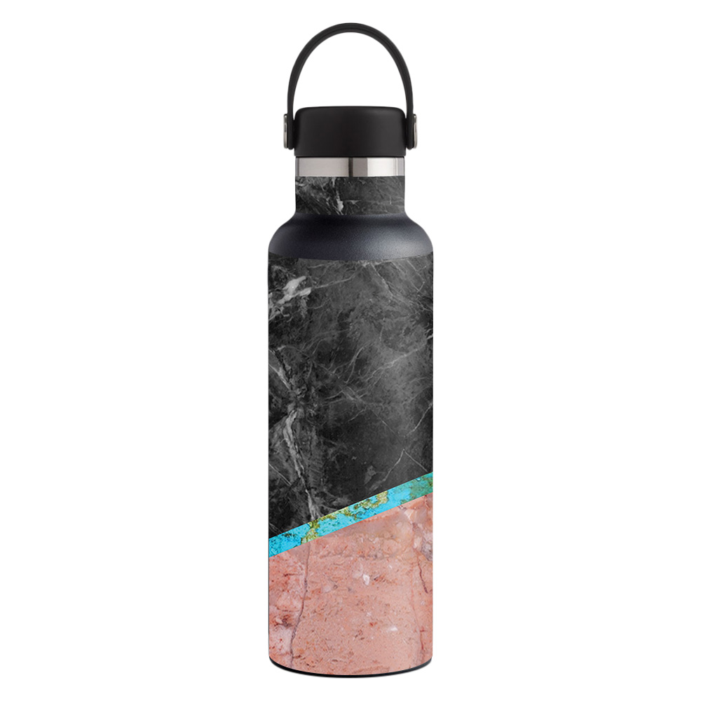 Picture of MightySkins HFST21-Cut Marble Skin for Hydro Flask 21 oz Standard Mouth - Cut Marble