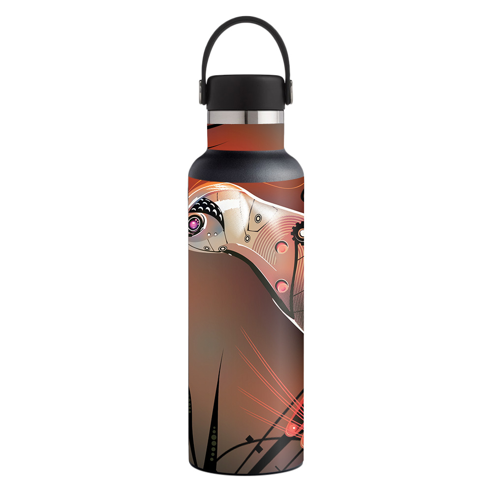 Picture of MightySkins HFST21-Cyborg Nature Skin for Hydro Flask 21 oz Standard Mouth - Cyborg Nature