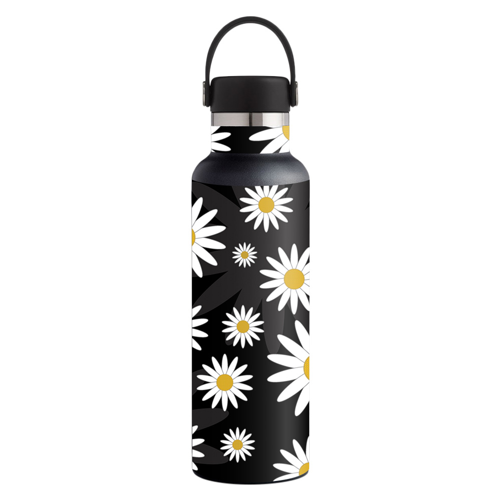 Picture of MightySkins HFST21-Daisies Skin for Hydro Flask 21 oz Standard Mouth - Daisies