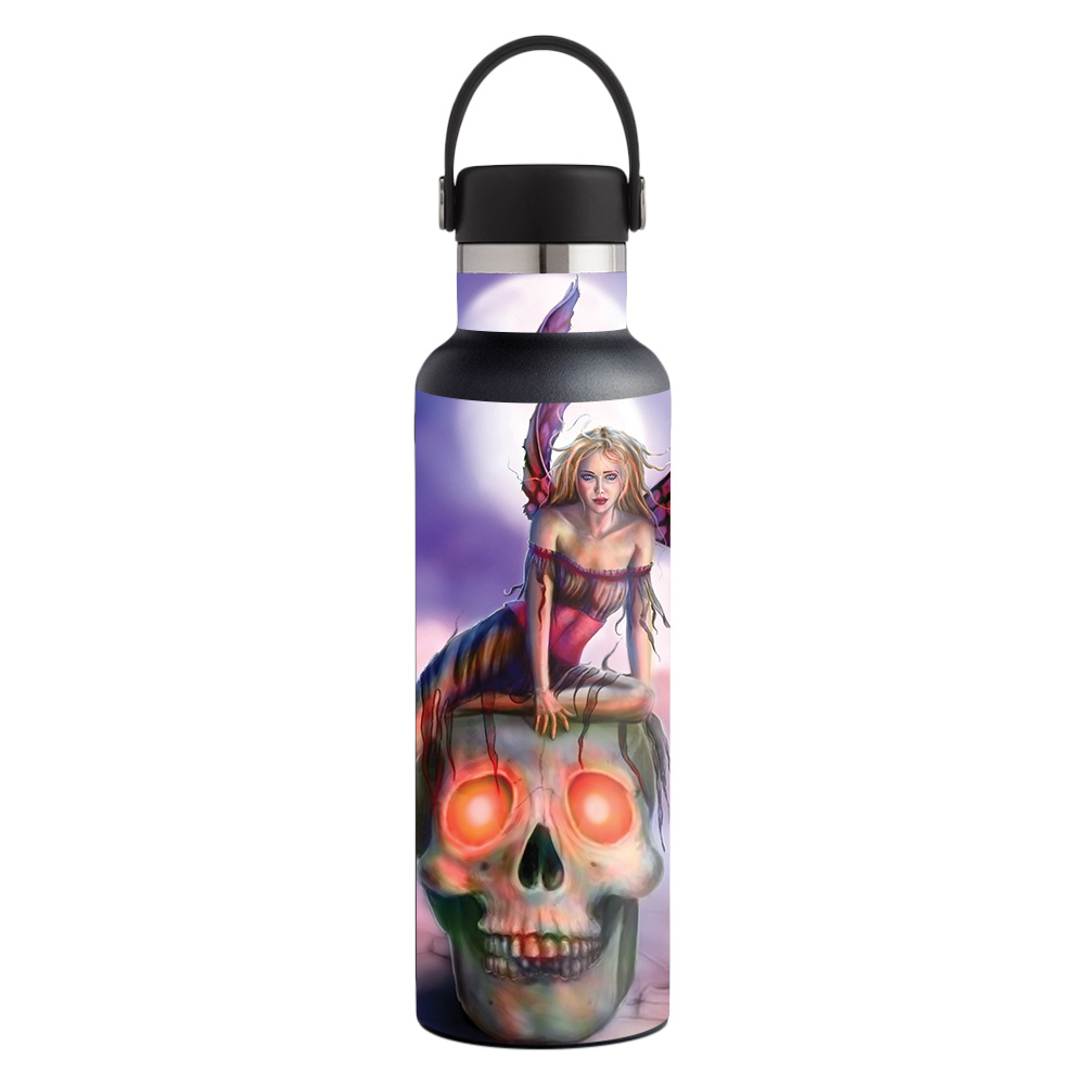 Picture of MightySkins HFST21-Death Pixie Skin for Hydro Flask 21 oz Standard Mouth - Death Pixie