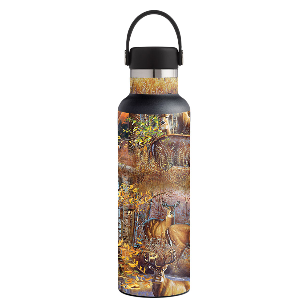 Picture of MightySkins HFST21-Deer Pattern Skin for Hydro Flask 21 oz Standard Mouth - Deer Pattern