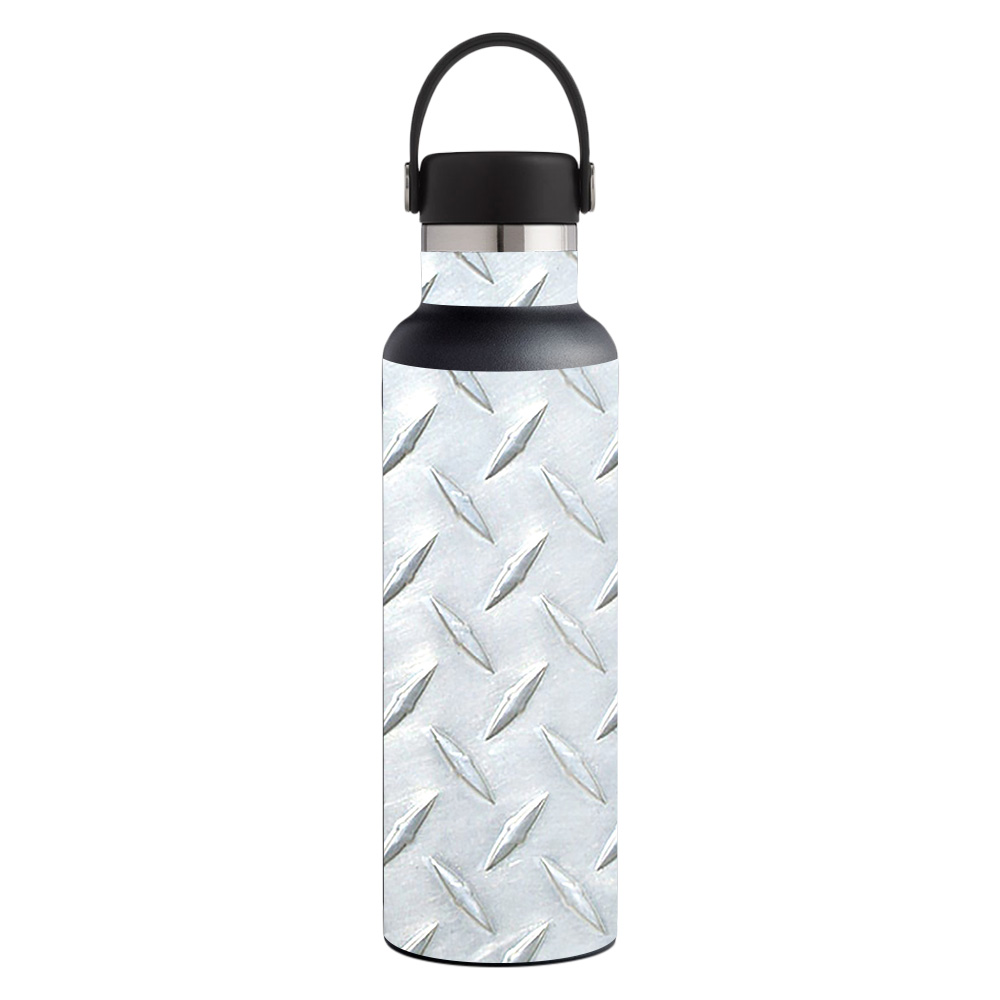 Picture of MightySkins HFST21-Diamond Plate Skin for Hydro Flask 21 oz Standard Mouth - Diamond Plate