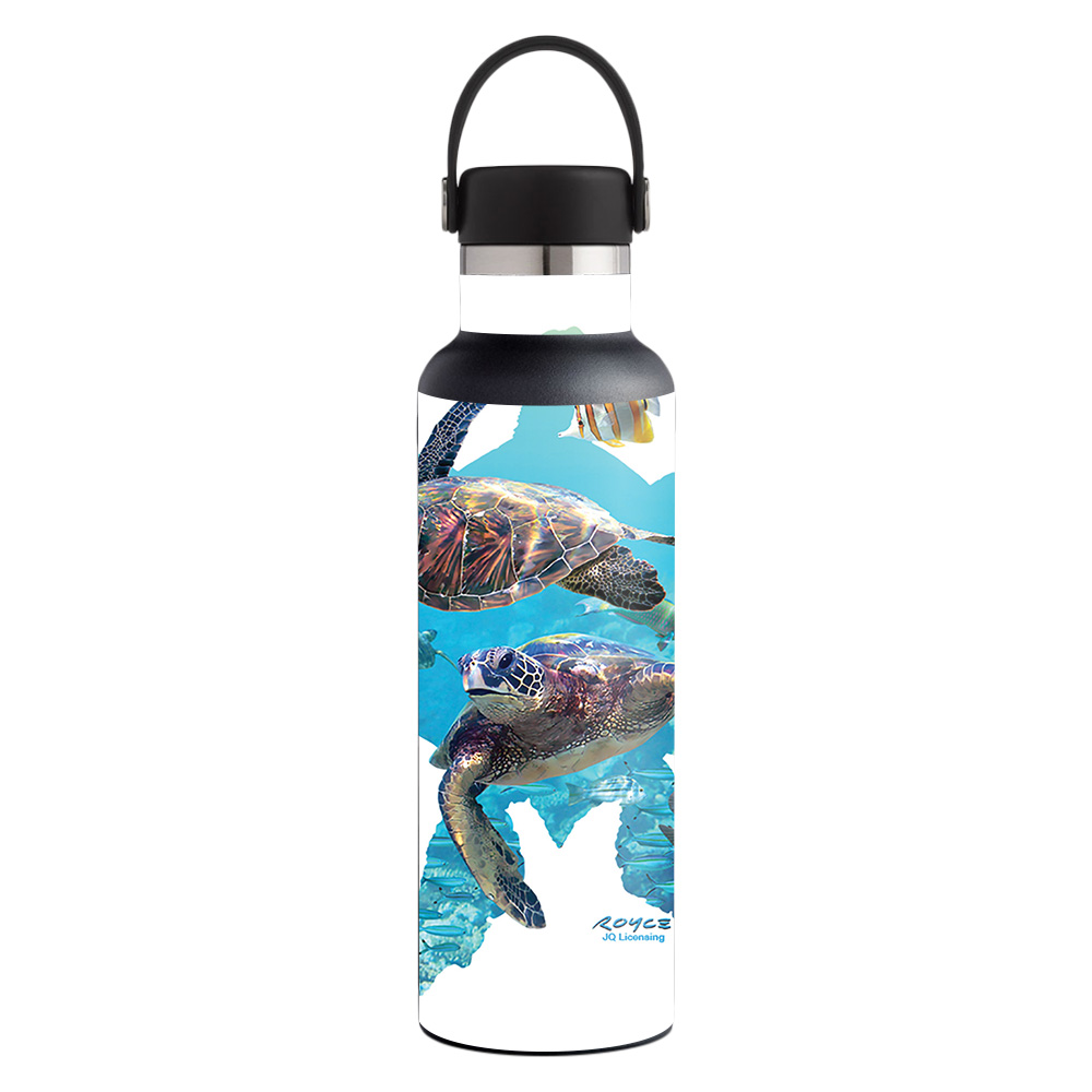 Picture of MightySkins HFST21-Turtly Cool Skin for Hydro Flask 21 oz Standard Mouth - Turtly Cool