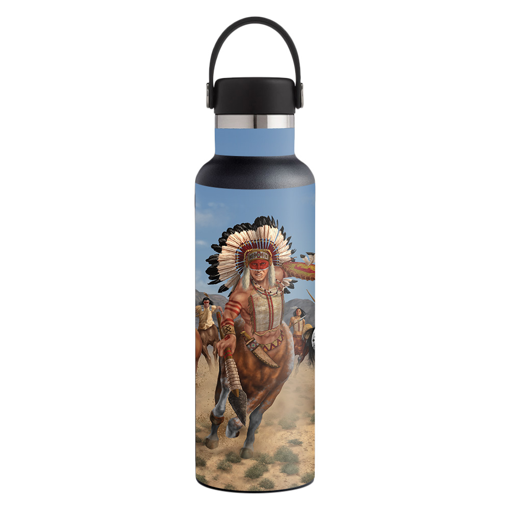Picture of MightySkins HFST21-War Path Skin for Hydro Flask 21 oz Standard Mouth - War Path