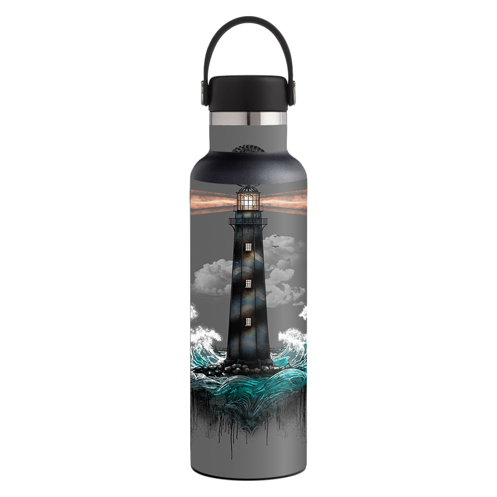 Picture of MightySkins HFST21-Wave Anchor Skin for Hydro Flask 21 oz Standard Mouth - Wave Anchor