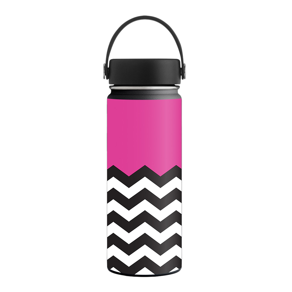 Picture of MightySkins HFWI18-Hot Pink Chevron Skin for Hydro Flask 18 oz Wide Mouth - Hot Pink Chevron