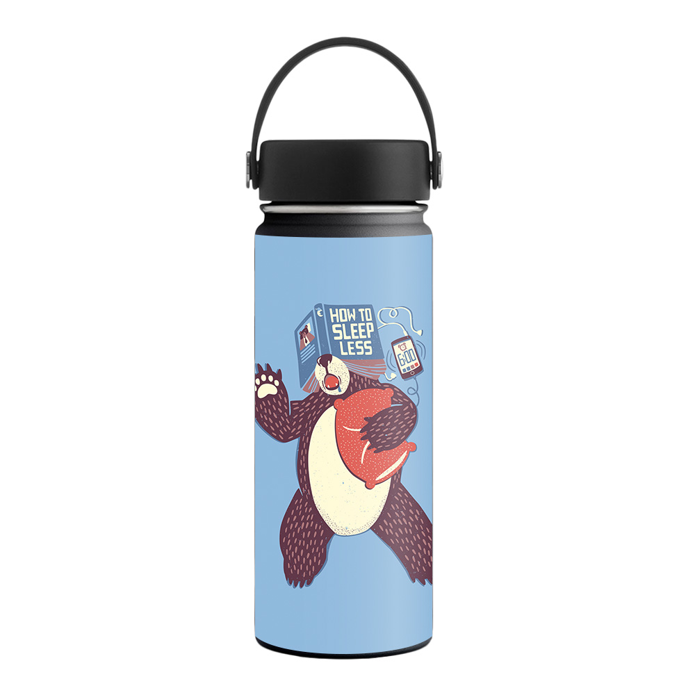 Picture of MightySkins HFWI18-How To Sleep Less Skin for Hydro Flask 18 oz Wide Mouth - How to Sleep Less