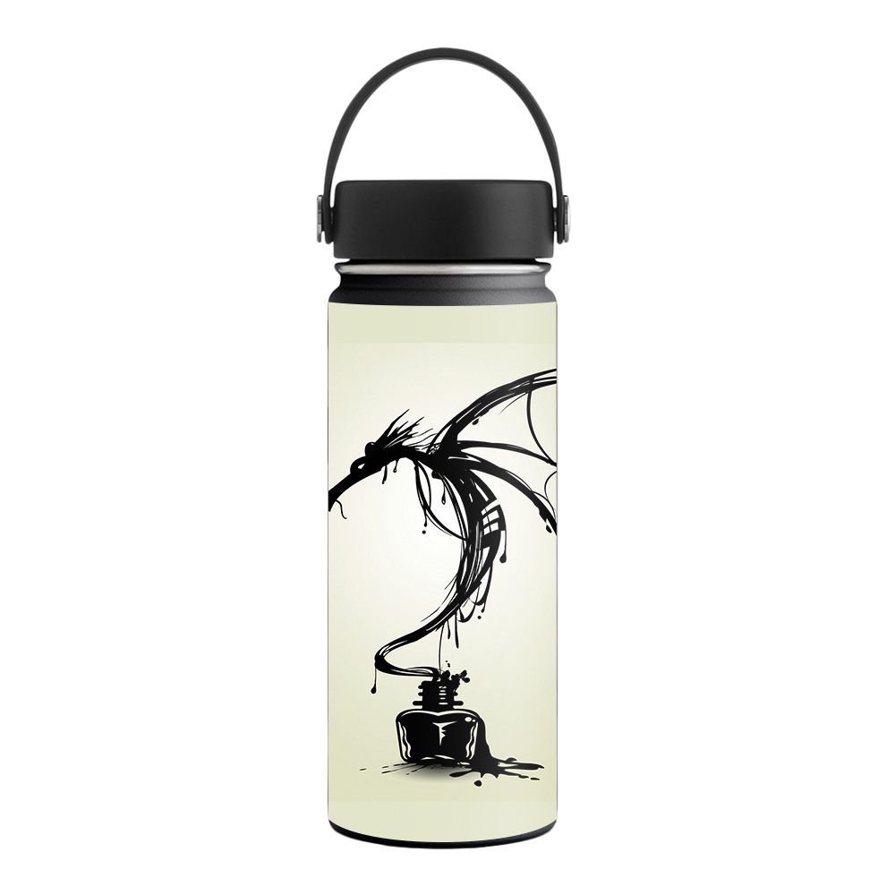 Picture of MightySkins HFWI18-Ink Dragon Skin for Hydro Flask 18 oz Wide Mouth - Ink Dragon