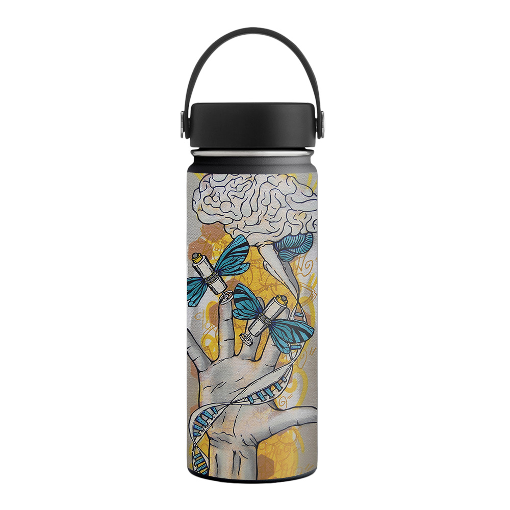 Picture of MightySkins HFWI18-Insane In The Brain Skin for Hydro Flask 18 oz Wide Mouth - Insane in the Brain