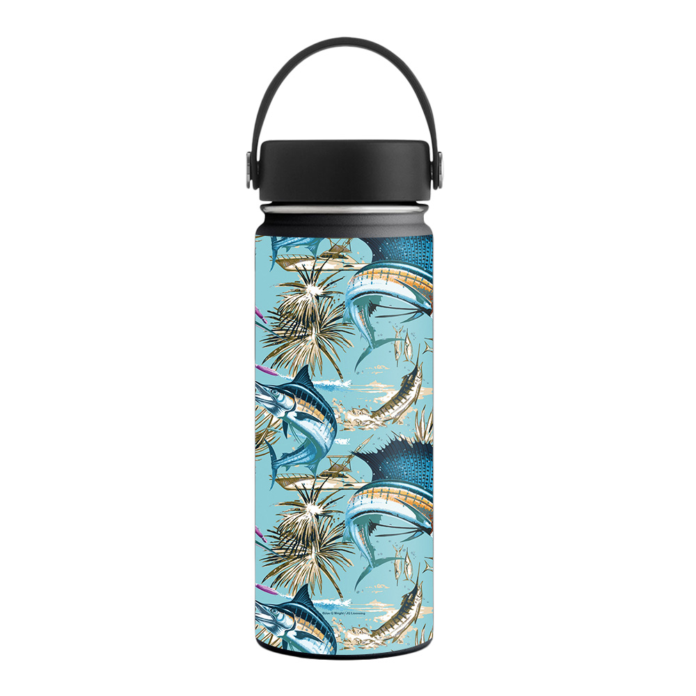 Picture of MightySkins HFWI18-Island Fish Skin for Hydro Flask 18 oz Wide Mouth - Island Fish