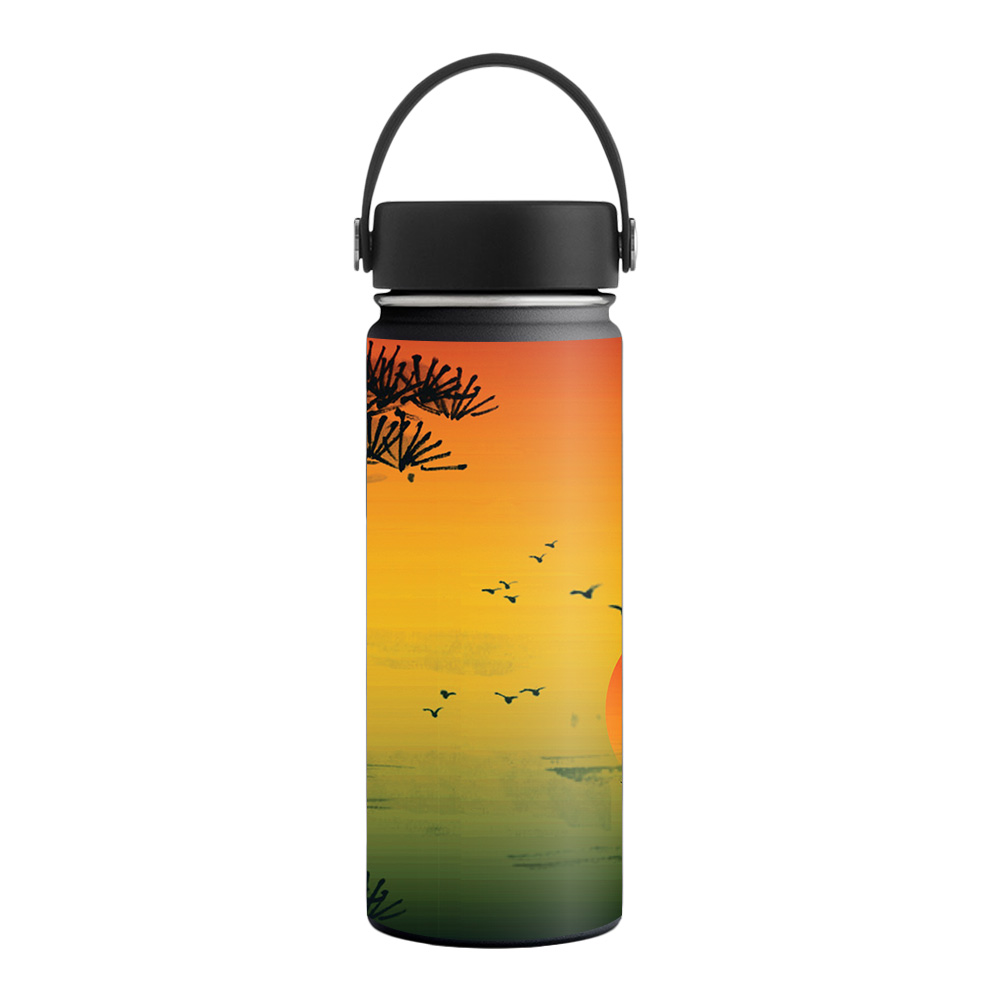 Picture of MightySkins HFWI18-Japanese Sunset Skin for Hydro Flask 18 oz Wide Mouth - Japanese Sunset