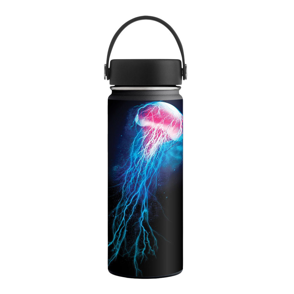 Picture of MightySkins HFWI18-Jellyfish Storm Skin for Hydro Flask 18 oz Wide Mouth - Jellyfish Storm